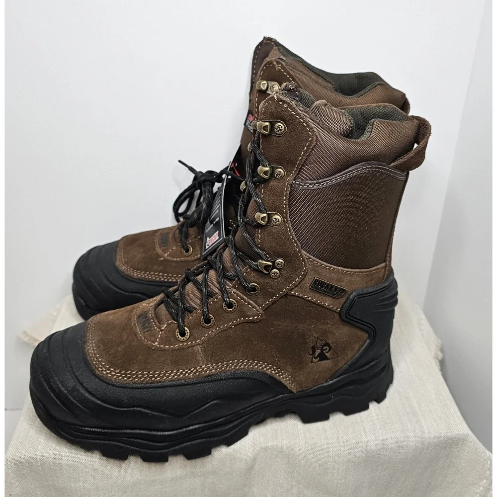 Rocky Men's Hunting VP Lace Up Brown Boots 8W